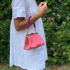 Clare V Pink & Purple Mini Bag NWOT